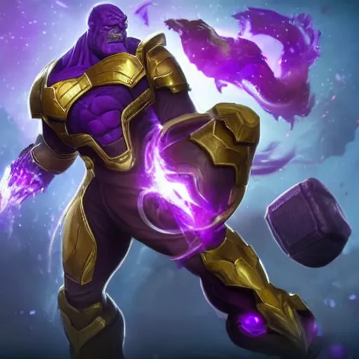 Image similar to thanos in league of legends