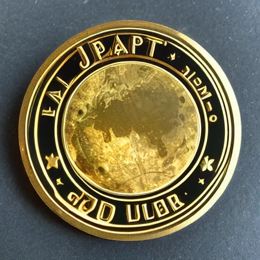 Image similar to planet jupiter gold coin