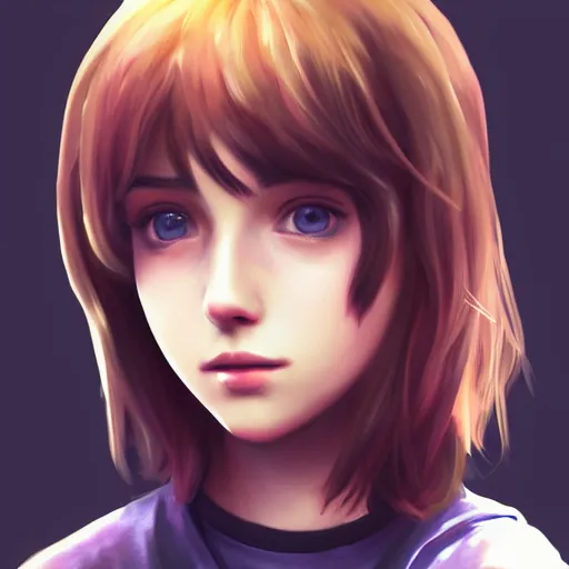 Image similar to a selfie of max caulfield, fantasy, intricate, young and cute, highly detailed, digital painting, artstation, concept art, smooth, sharp focus, illustration, unreal engine, life is strange, Edouard Caplain