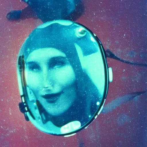 Image similar to astronaut underwater award winning photo autochrome