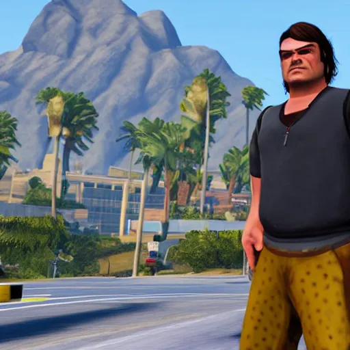 Image similar to jack black as character in grand theft auto 5