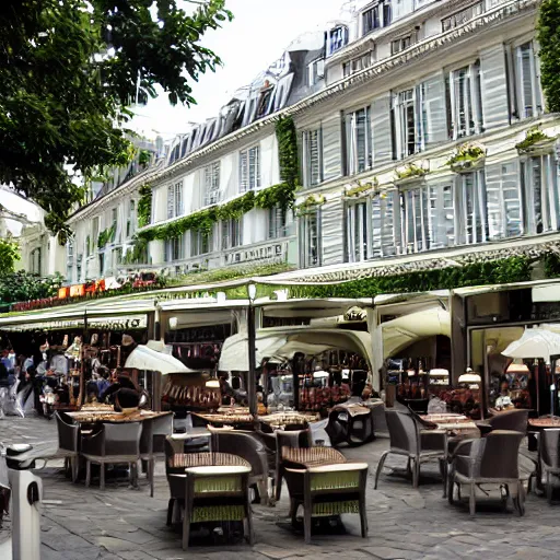 Image similar to the deux magots