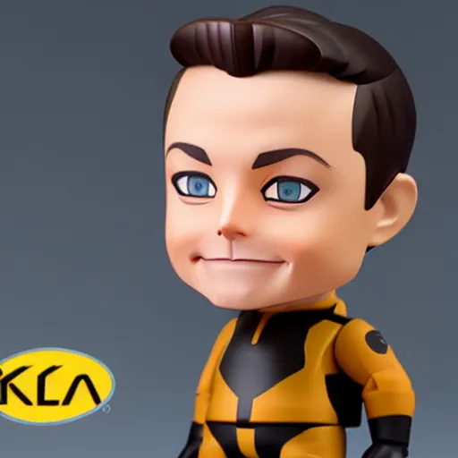 Image similar to elon musk as nendoroid, kodak film