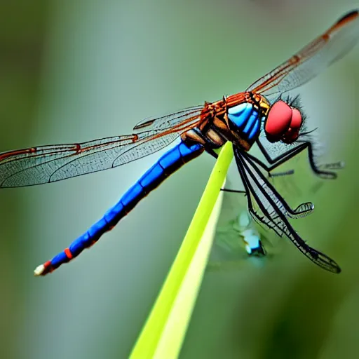 Image similar to A dragon fly breathing fire