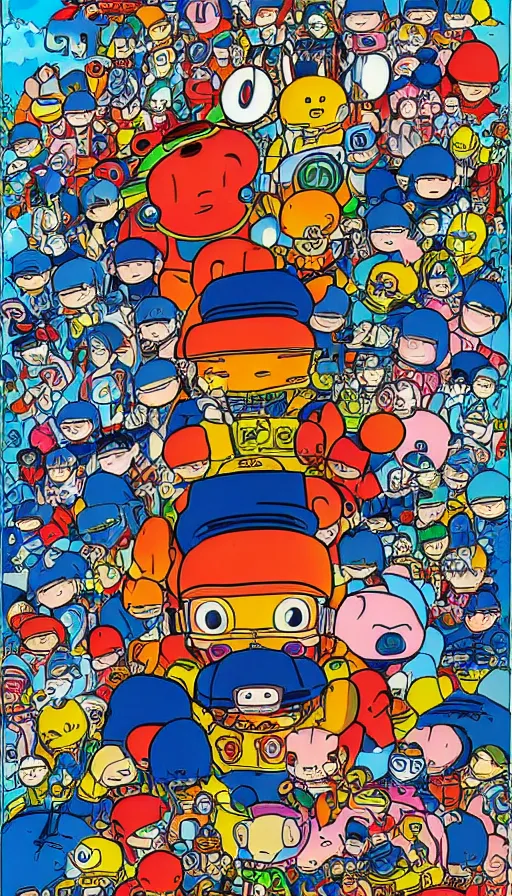 Image similar to techno artwork, by akira toriyama