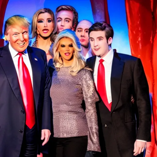 Image similar to Photo from the premiere of Donald Trump The Musical on broadway