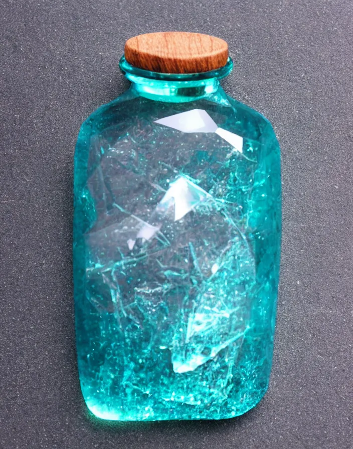 Image similar to crystal bottle with ship inside