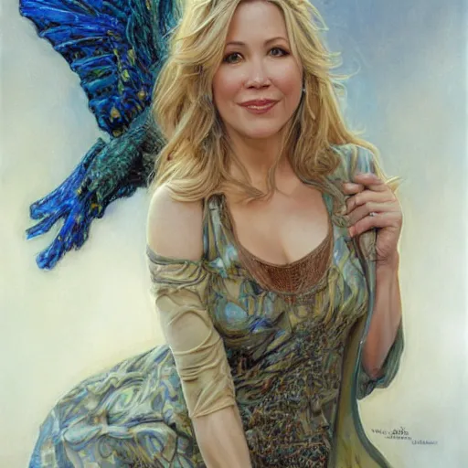 Image similar to Christina Applegate, by Mark Brooks, by Donato Giancola