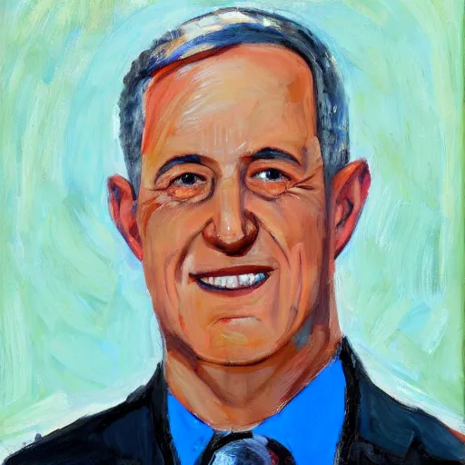 Image similar to portrait of benny gantz