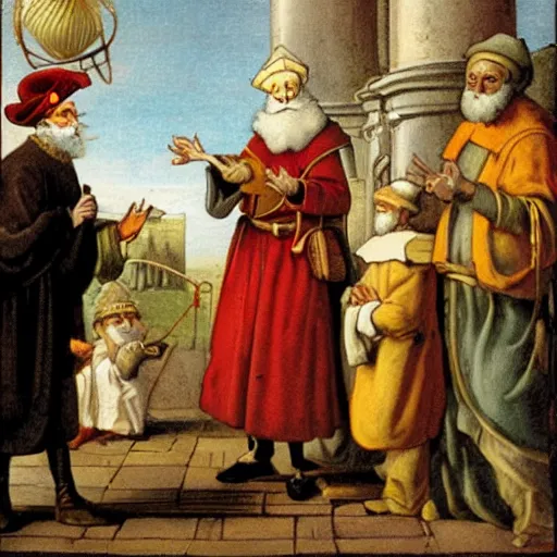 Image similar to Sinterklaas discovering a new element