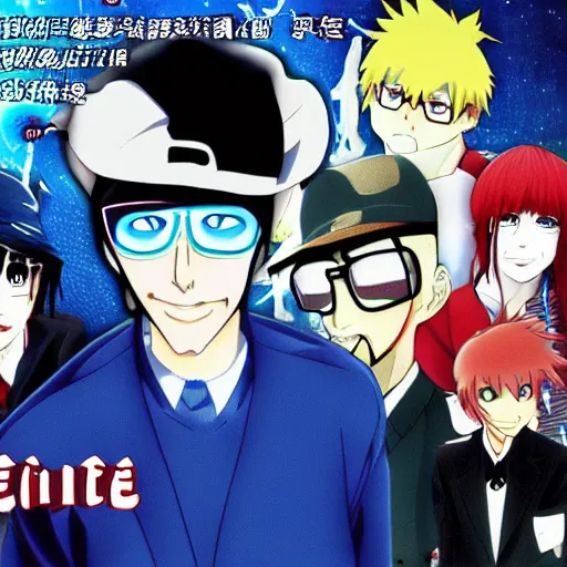 Image similar to the nostalgia critic anime