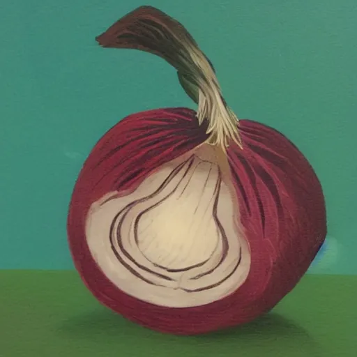 Prompt: an onion as captain