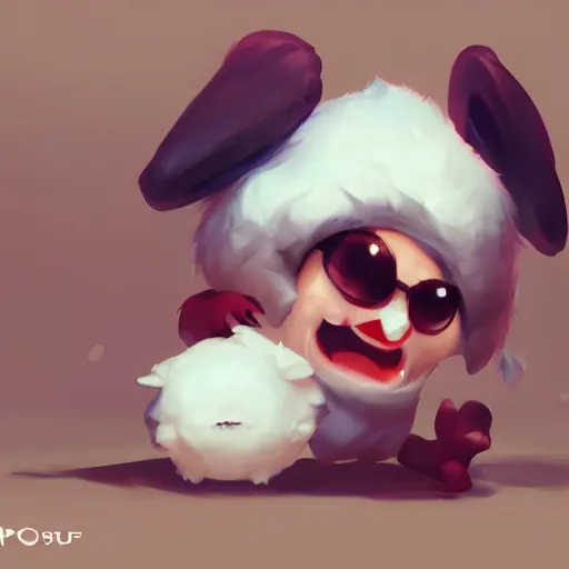 Evil Hello Kitty by Stanley Artgerm Lau, WLOP