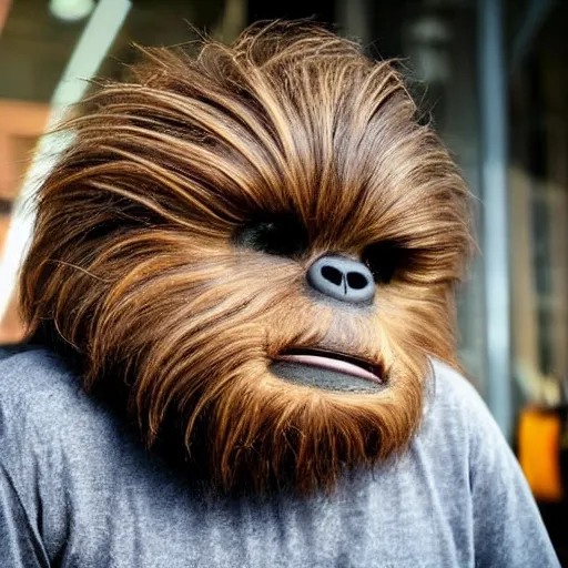 Image similar to a Wookie without any hair