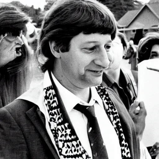 Prompt: stephen harper as a hippy, 1 9 6 0 s, photo, 3 5 mm