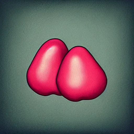 Image similar to two kidneys who are best friends, digital art