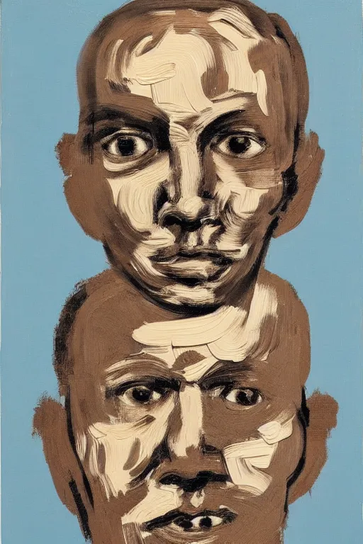 Prompt: a portrait a very ordinary face, by Christopher Wool, oil paint, abstract, words, anatomically correct, beautiful perfect face, sharp focus, Highly Detailed