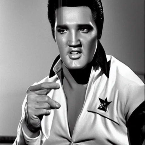 Image similar to elvis as captain kirk