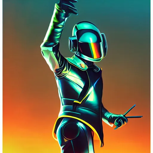 Prompt: Daft Punk, Video game character design , 2d game fanart behance hd by Jesper Ejsing, by RHADS, Makoto Shinkai and Lois van baarle, ilya kuvshinov, rossdraws global illumination