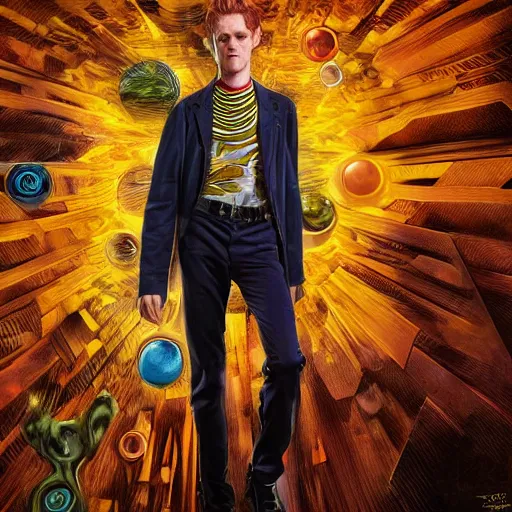 Image similar to David Haller from Legion x-men extremely intricate detailed 4k surrealism