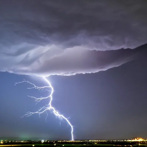 Image similar to a tornado shaped cloud, award winning, dramatic lightning, UHD, 4k