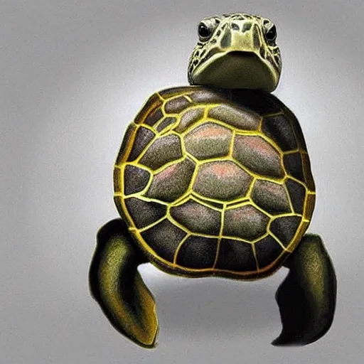 Image similar to turtle that looks like mitch mcconnell, hyper - realistic