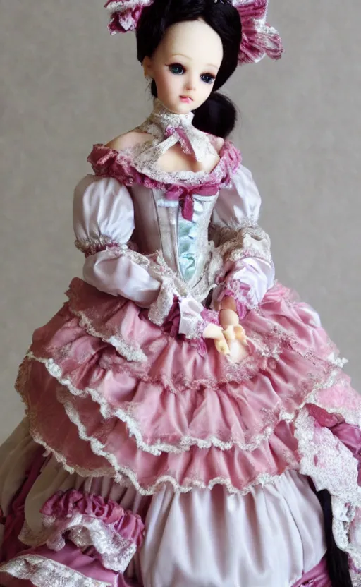 Image similar to dollfie in baroque dress