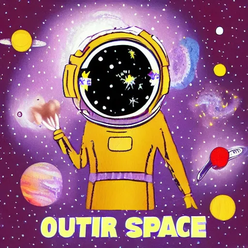 Image similar to outerspace, flowers, fun, comic relief, diversion