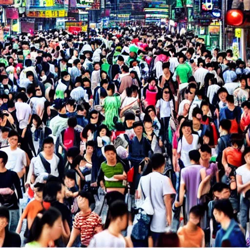 Image similar to millions of China people rushing towards Taiwan for food and safety, photorealistic, ultra-detailed, high HDR shot, cinematic lighting