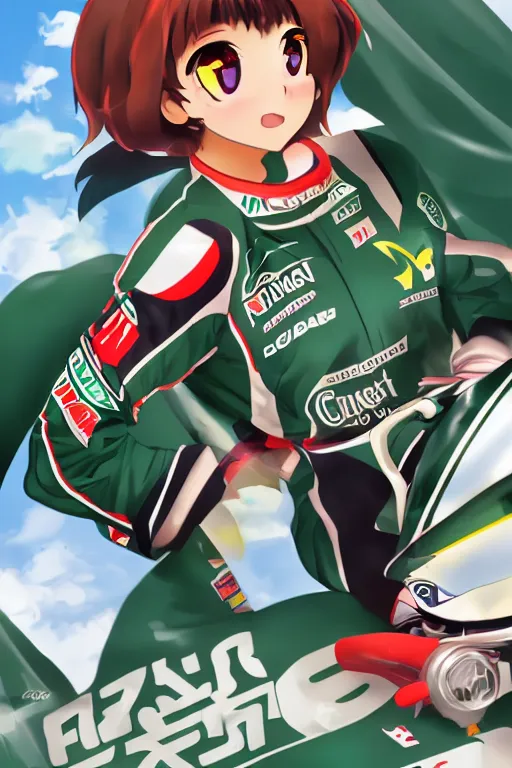 nazrin winning a f 1 championship, anime,, Stable Diffusion