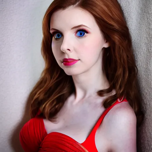 Prompt: Amouranth portrait, high detail, beautiful lighting, sharp focus