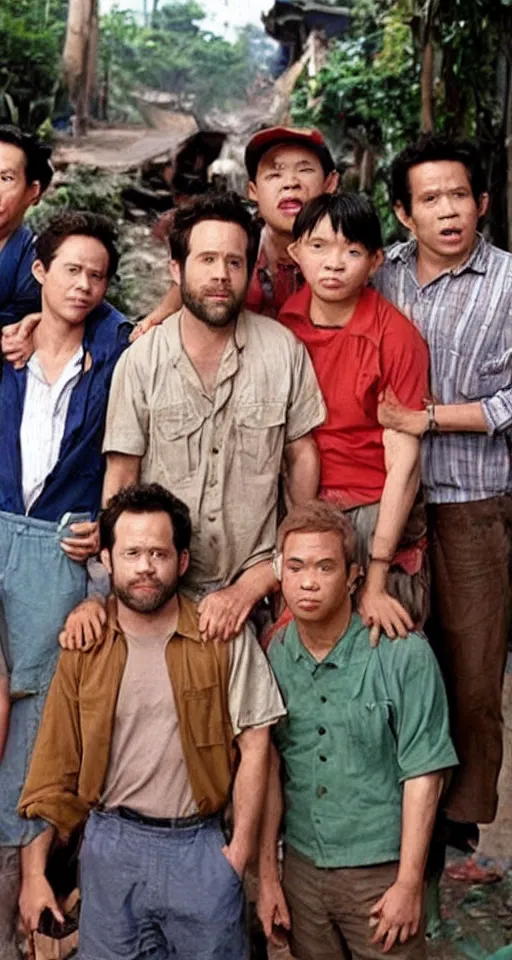 Image similar to the cast of it's always sunny in philadelphia have been drafted to vietnam