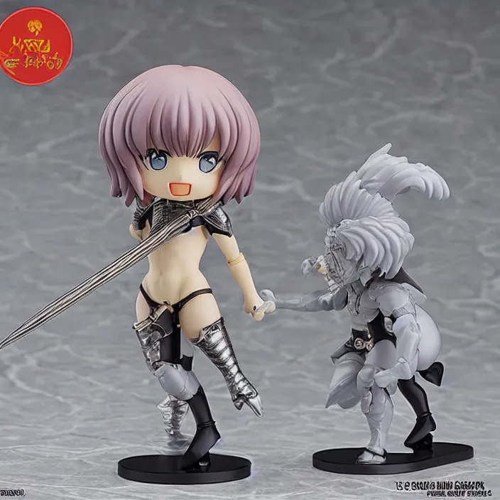 Image similar to Griffith from Berserk, An anime Nendoroid of Griffith from Berserk, figurine, detailed product photo