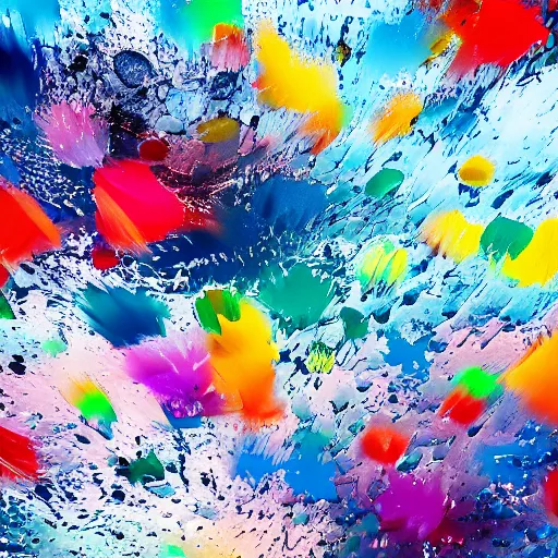 Image similar to abstract color splash with water