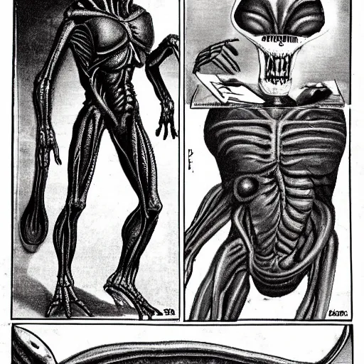 Image similar to textbook on alien anatomy