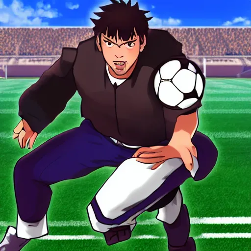 Prompt: Joseph Joestar as a football manager