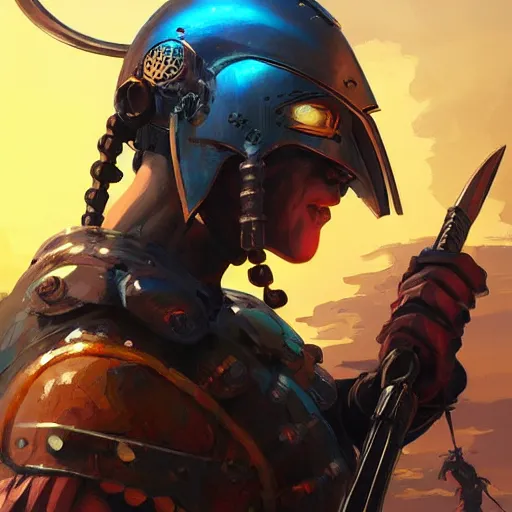 Image similar to cyberpunk viking helmet mask warrior goddess robot ninja fantasy, art gta 5 cover, official fanart behance hd artstation by jesper ejsing, by rhads, makoto shinkai and lois van baarle, ilya kuvshinov, ossdraws