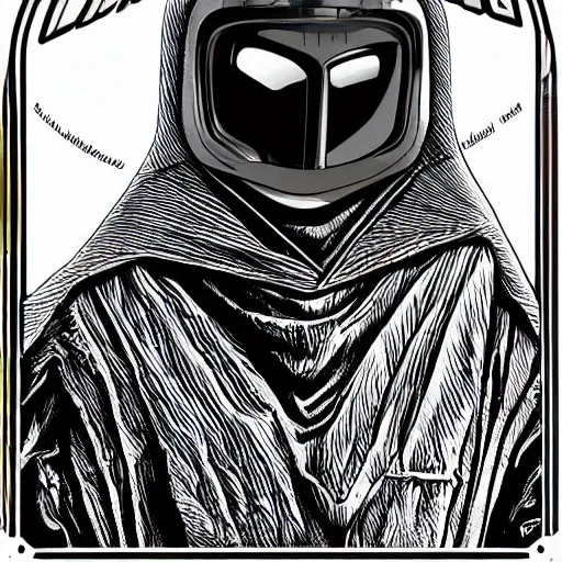 Prompt: lord dark helmet from spaceballs, digital illustration, highly detailed