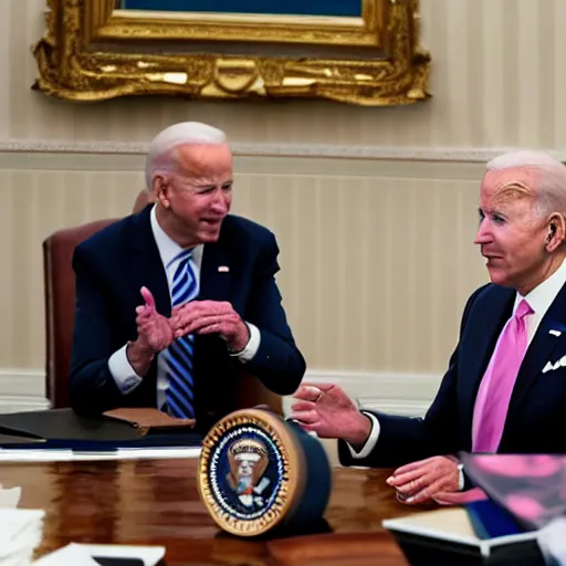 Image similar to joe biden slaps president biden