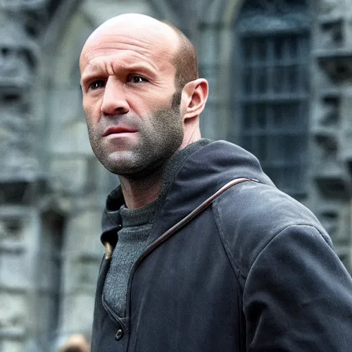 Prompt: Harry Potter starring Jason Statham,