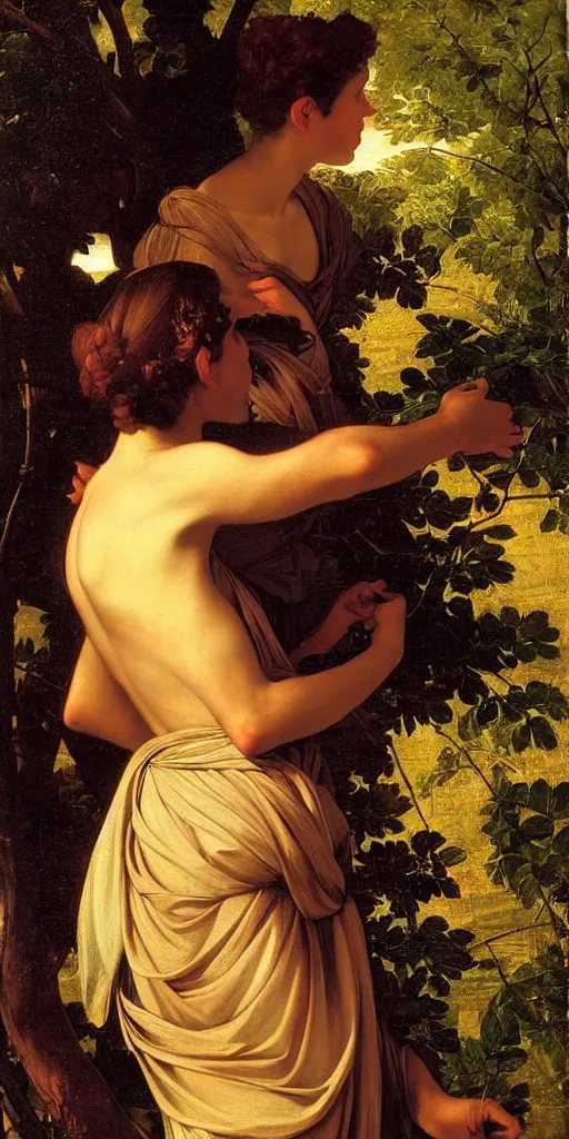 Prompt: mother nature, atmospheric light, head to toe, in the golden hour, by caravaggio, by waterhouse, detailed background