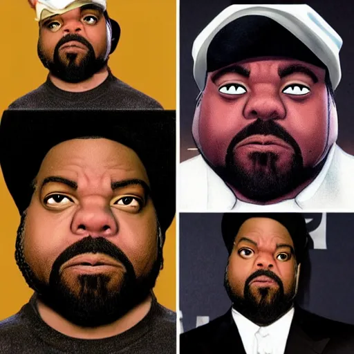 Prompt: ice cube as a muppet,
