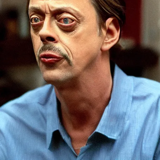 Prompt: steve buscemi still shot from movie half baked 4k