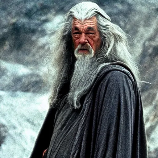 Image similar to gandalf in the movie blood diamond