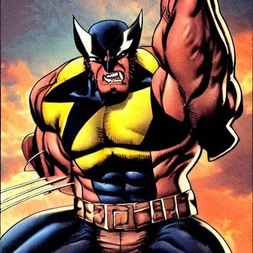 Image similar to wolverine action pose, portrayal by danny devito