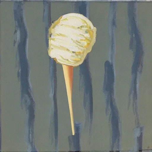 Prompt: modernist painting of an ice cream