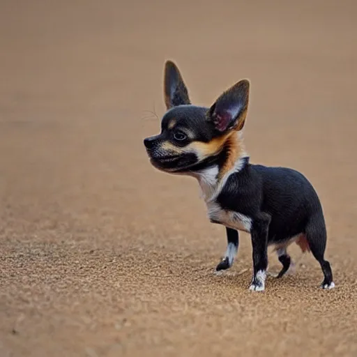 Image similar to photo of a hybrid between an ant and a chihuahua