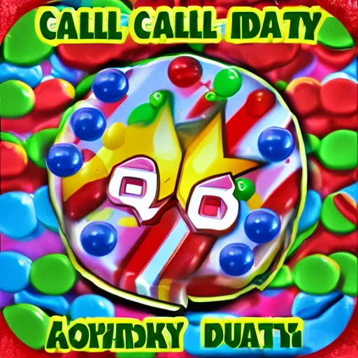 Prompt: call of duty but in Candyland