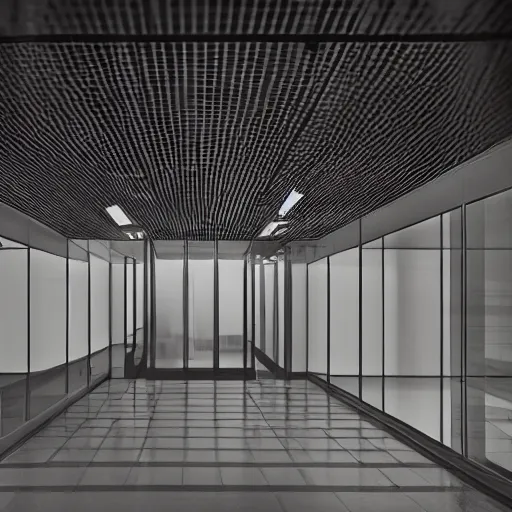 Prompt: dark empty urban office, midnight scary, award-winning photography 4k