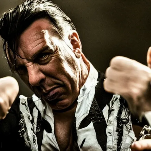 Prompt: Till Lindemann is writing programm